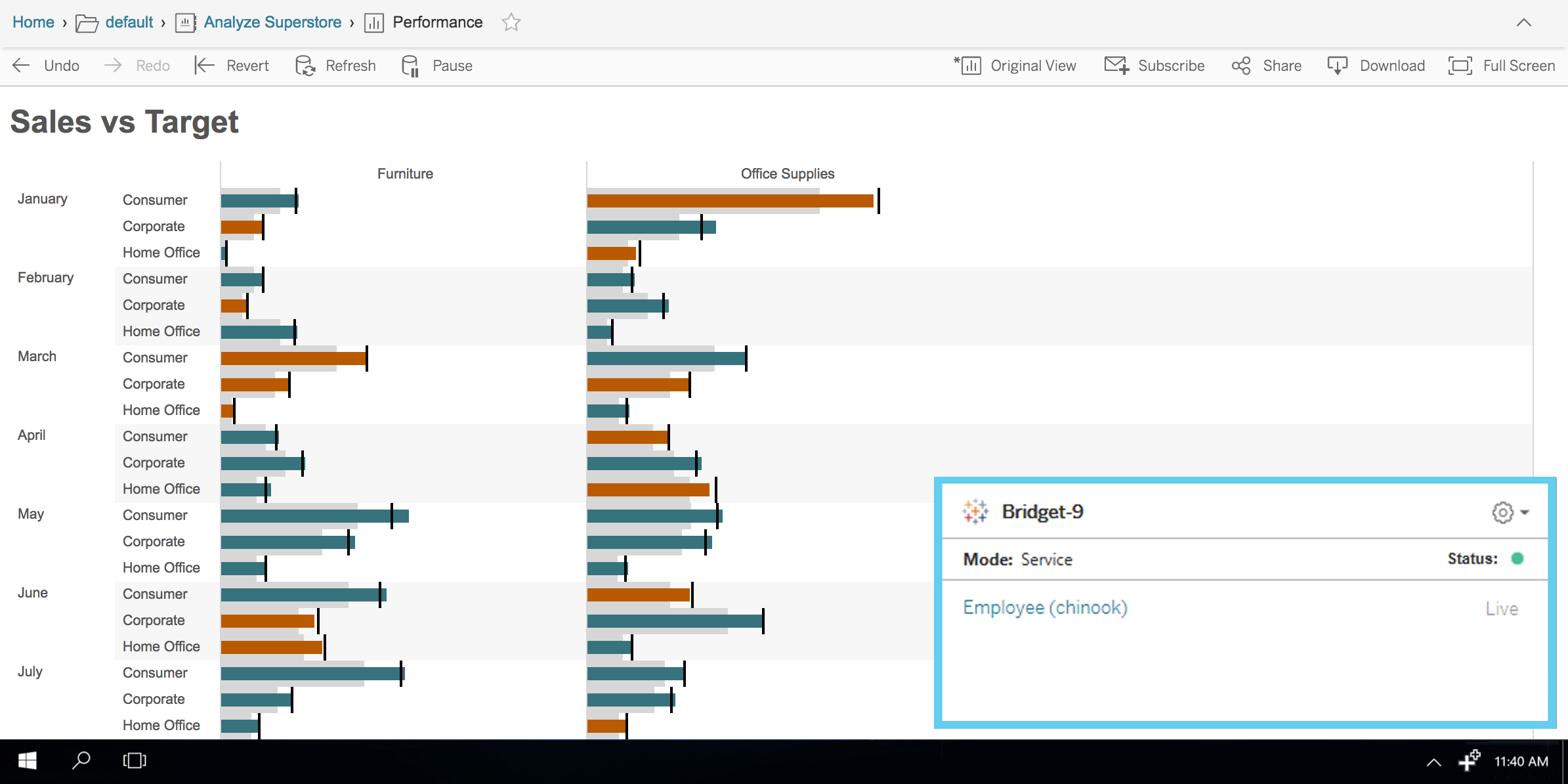 Introducing the Tableau Bridge live queries to onpremises data from