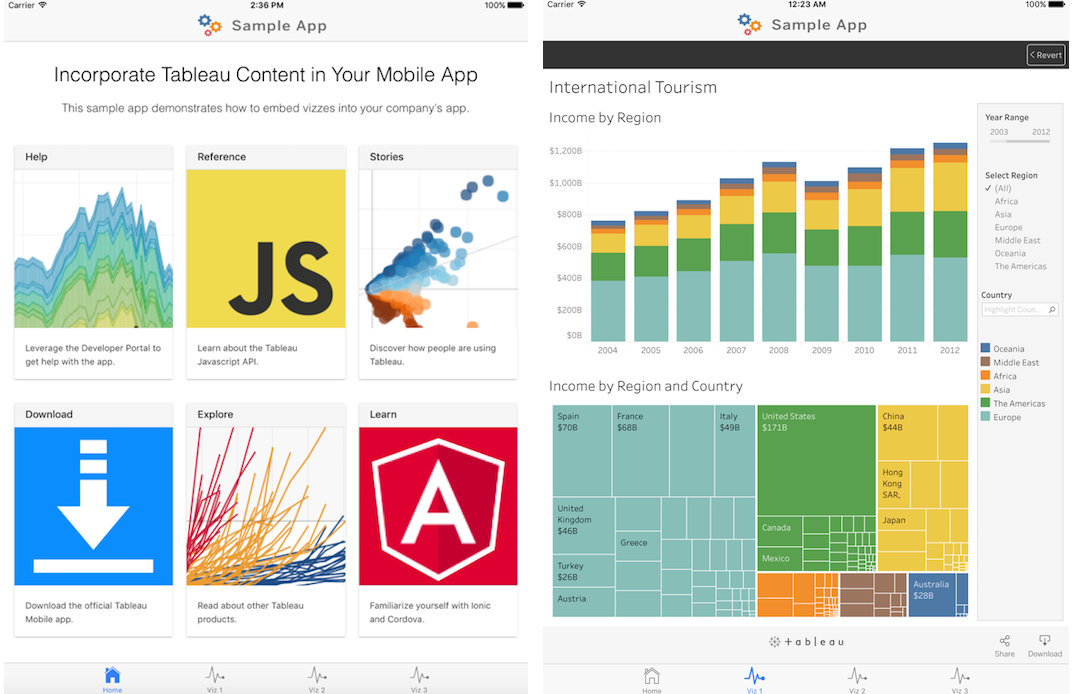 Mobile App Bootstrap: Create your own mobile app with Tableau vizzes!