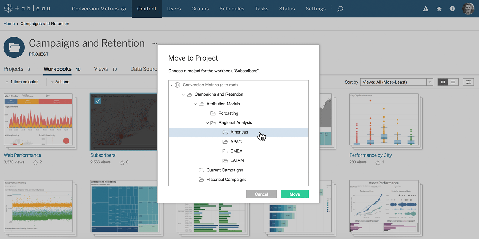 Tableau Golden metrics.