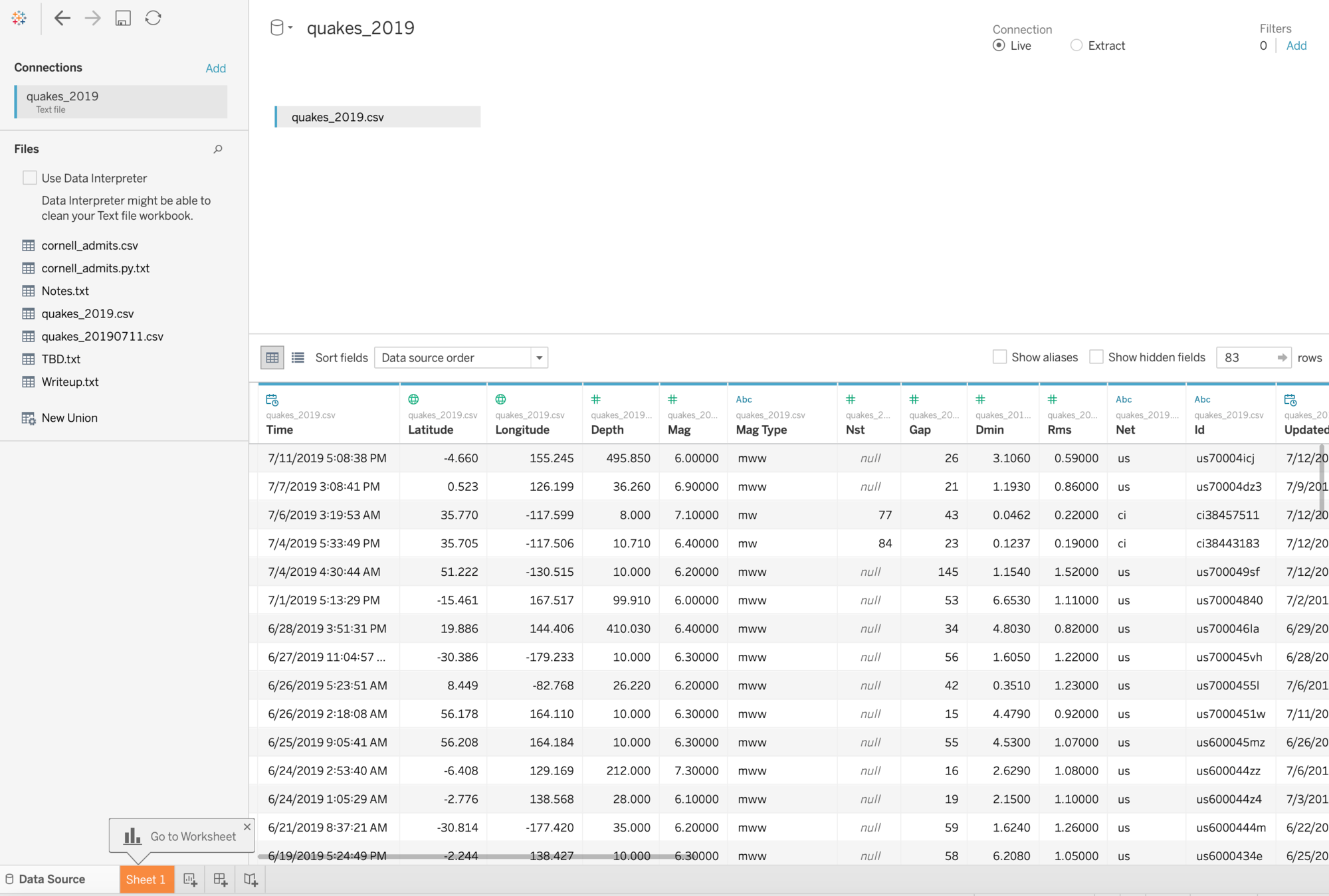 Enrich data in Tableau with machine 