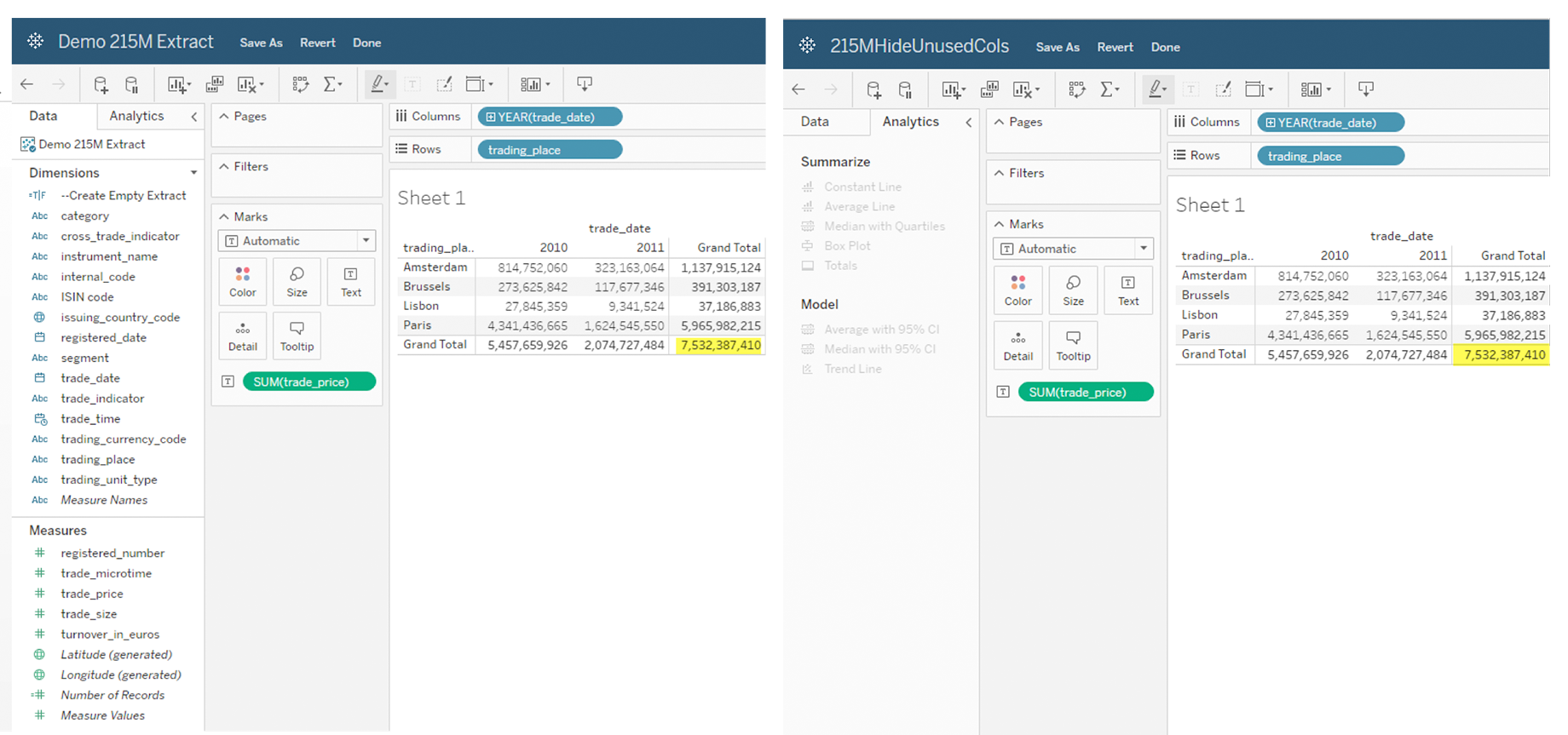 tableau desktop performance recording