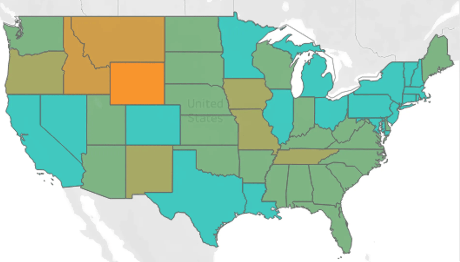 united states lockdown map