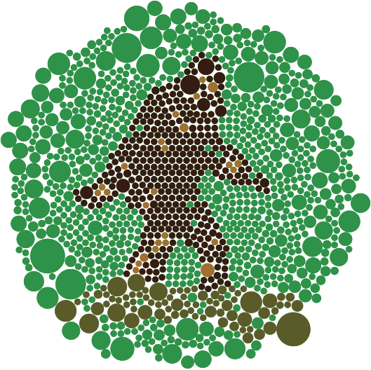 Sasquatch packed bubble